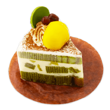 抹茶バウムクーヘントルテ